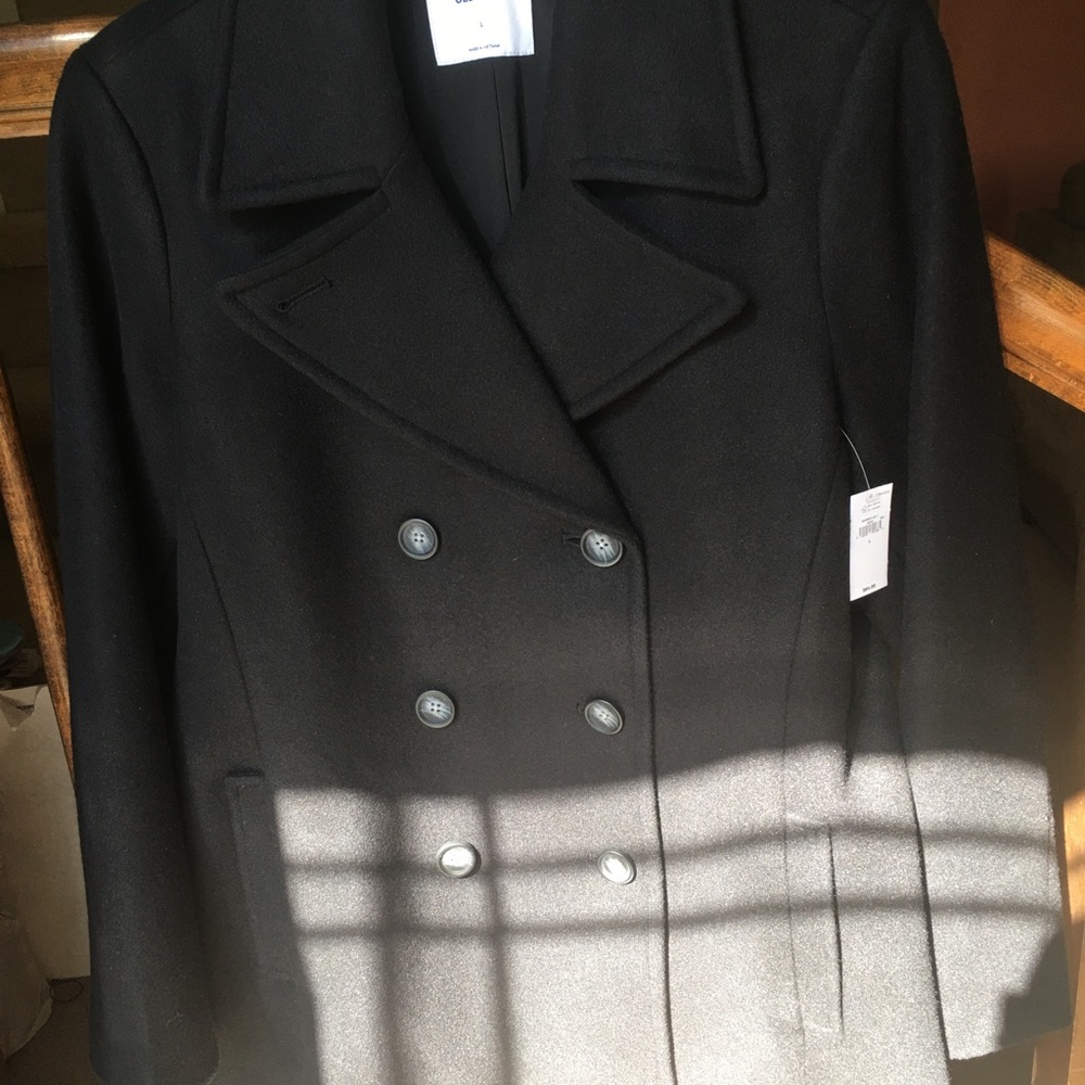 Wool Blend Pea Coat
